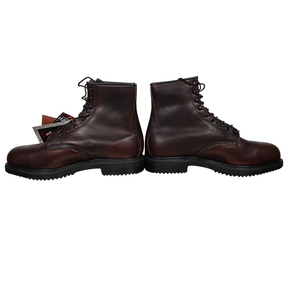Red Wing 4412 Work Boots Mens 12 E2 Brown Leather Steel Toe Made in USA